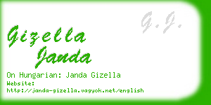 gizella janda business card